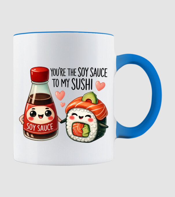 Soy Sauce to my Sushi model albastru deschis pe tricou