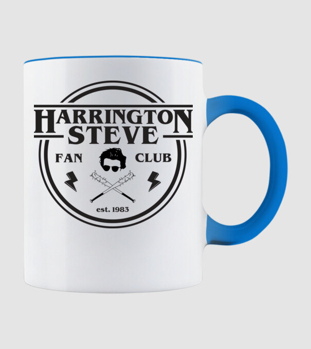 steve harrington fan club est 1983 model albastru deschis pe tricou