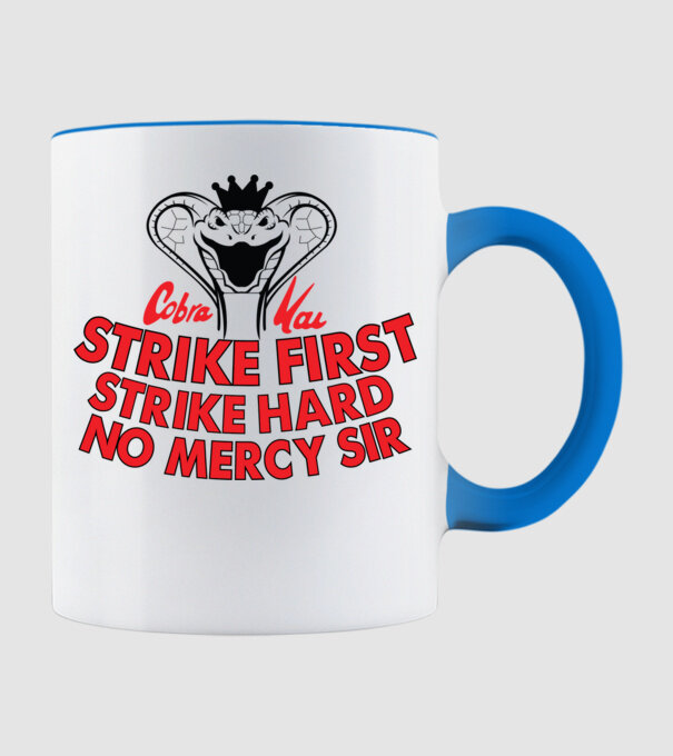 Strike first strike hard logo model albastru deschis pe tricou