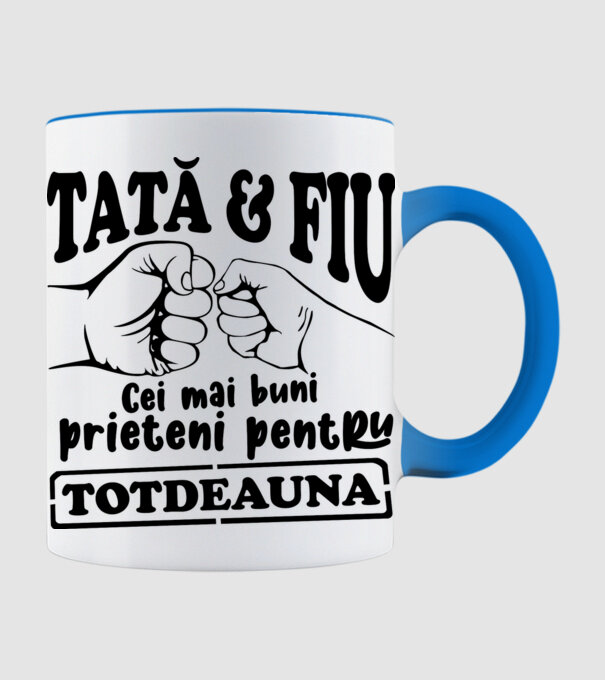 tată & fiu - cei mai buni prieteni pentru totdeauna model albastru deschis pe tricou