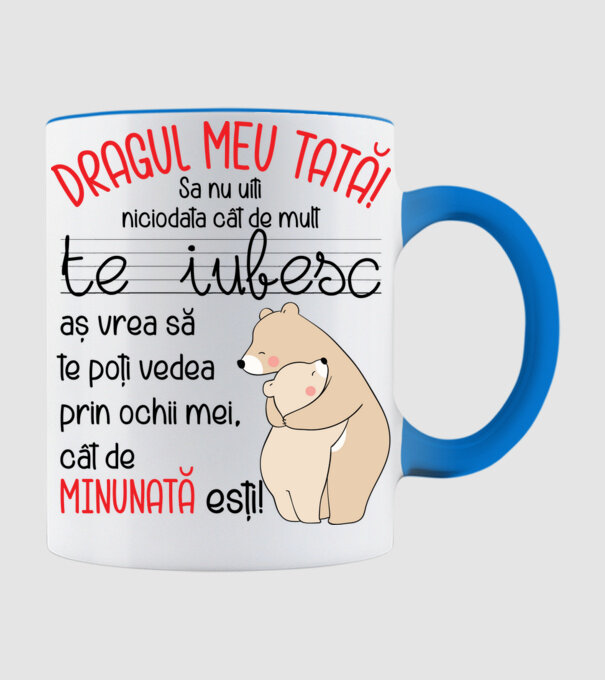 Tată Cât de minunat ești model albastru deschis pe tricou