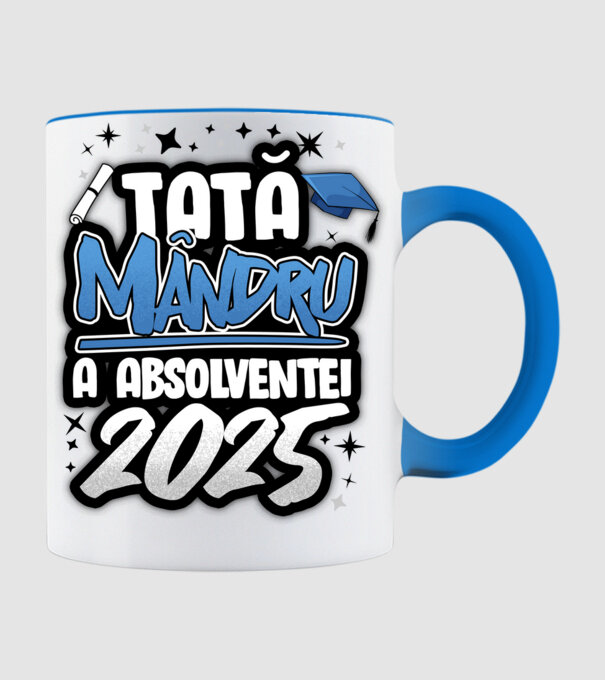 Tată MÂNDRU a absolventei model albastru deschis pe tricou