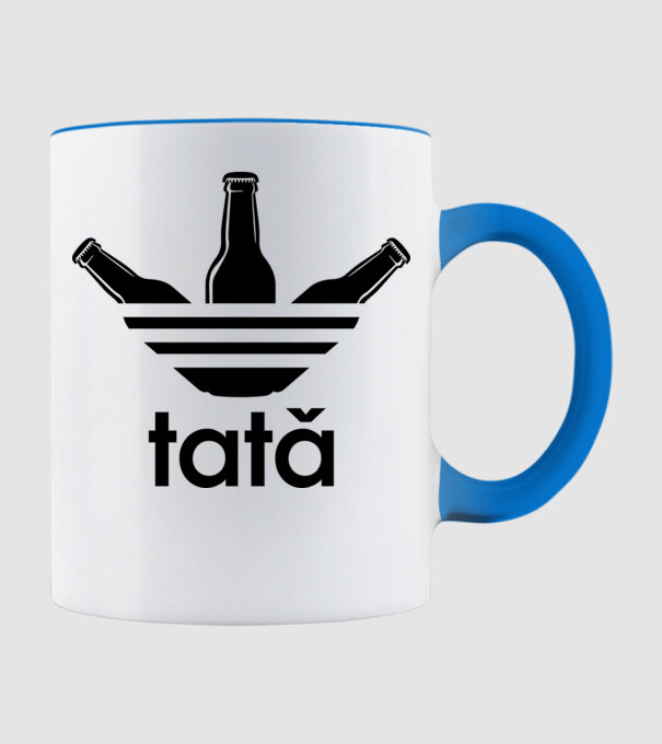 Tatadidas model albastru deschis pe tricou