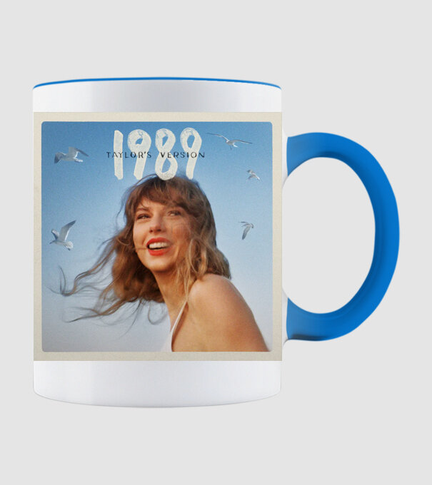 Taylor Swift cover model albastru deschis pe tricou