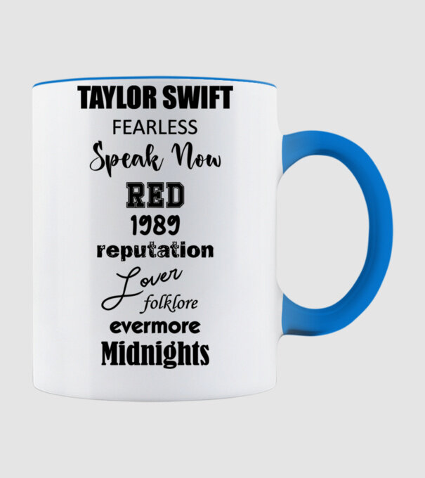Taylor Swift Eras model albastru deschis pe tricou