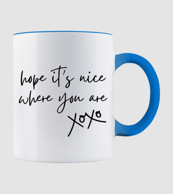 Taylor Swift hope its nice where you are model albastru deschis pe tricou