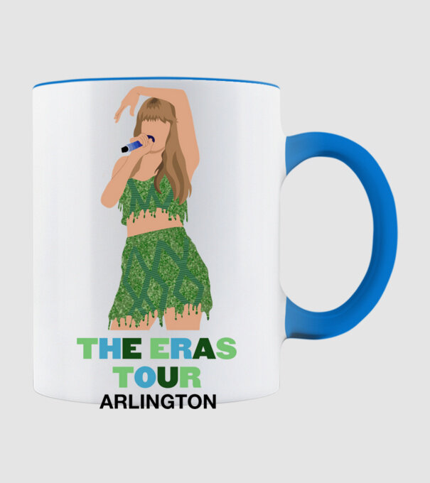 Taylor Swift The Eras Tour Arlington 2 model albastru deschis pe tricou