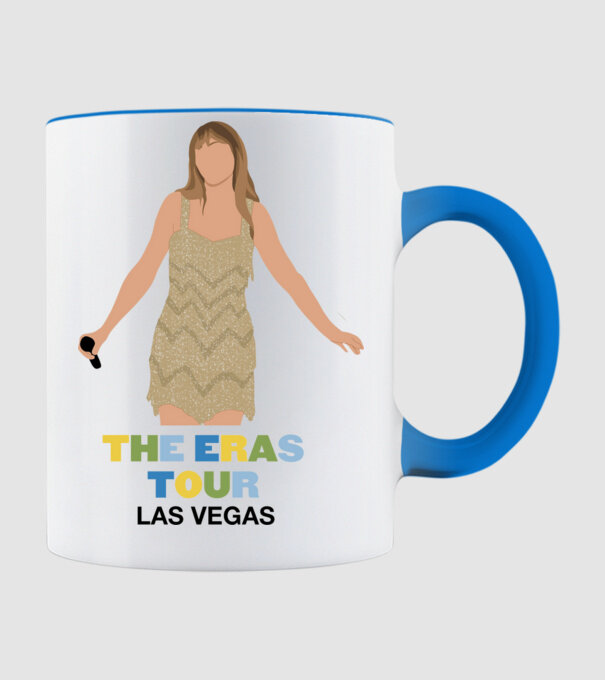 Taylor Swift The Eras Tour Las Vegas model albastru deschis pe tricou