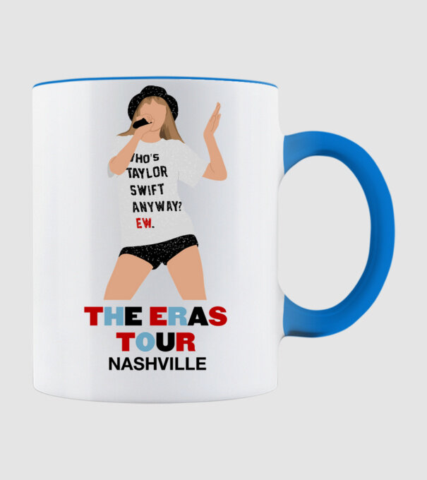 Taylor Swift The Eras Tour Nashville 2 model albastru deschis pe tricou