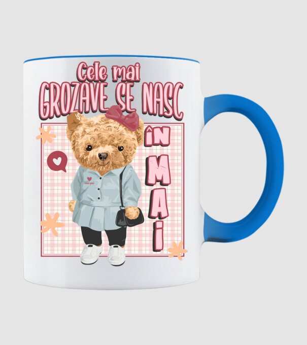 Teddy cele cool girl MAI model albastru deschis pe tricou