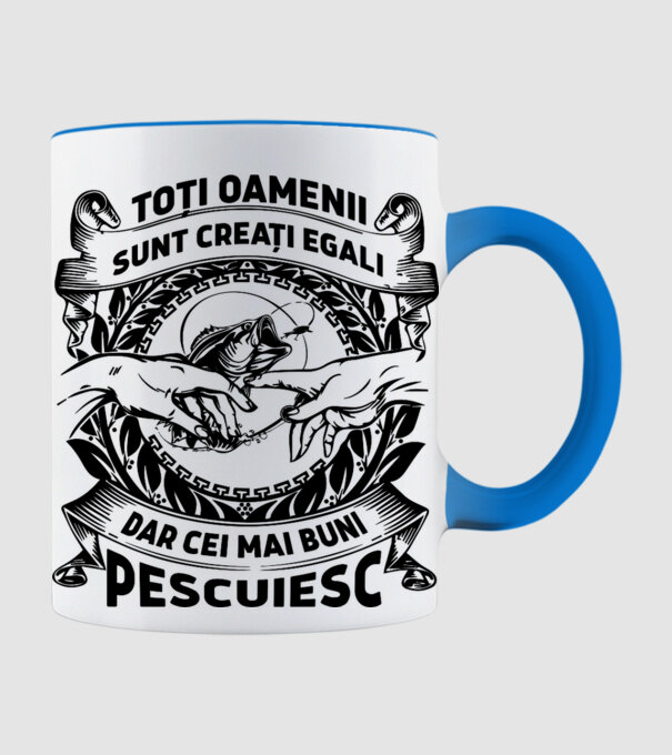 toți oamenii sunt creați egali, dar cei mai buni pescuiesc model albastru deschis pe tricou