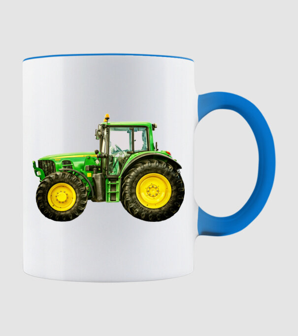 TRACTOR model albastru deschis pe tricou