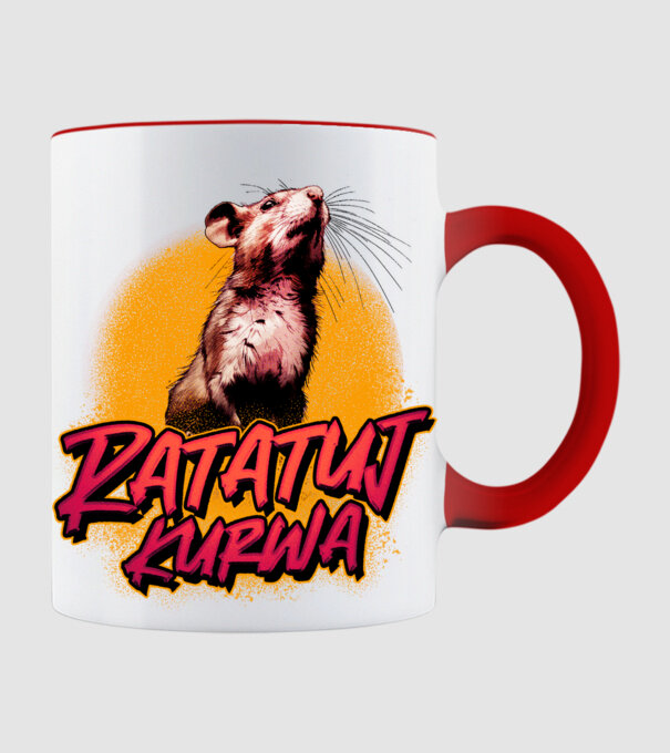 Ratatuj kurwa model roșu pe tricou
