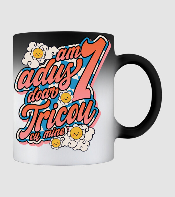 Am adus doar un tricou cu mine! model negru pe tricou