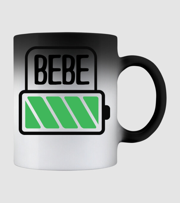 Bebe încărcat model negru pe tricou