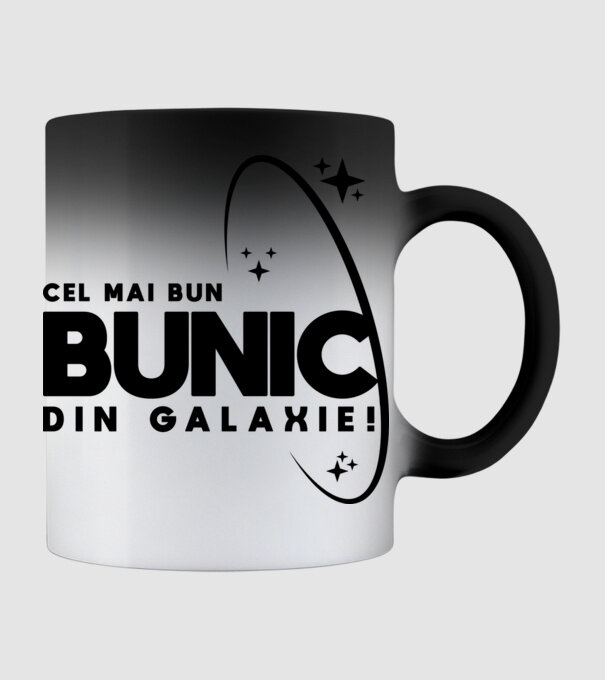 Cel mai bun bunic din Galaxie! model negru pe tricou