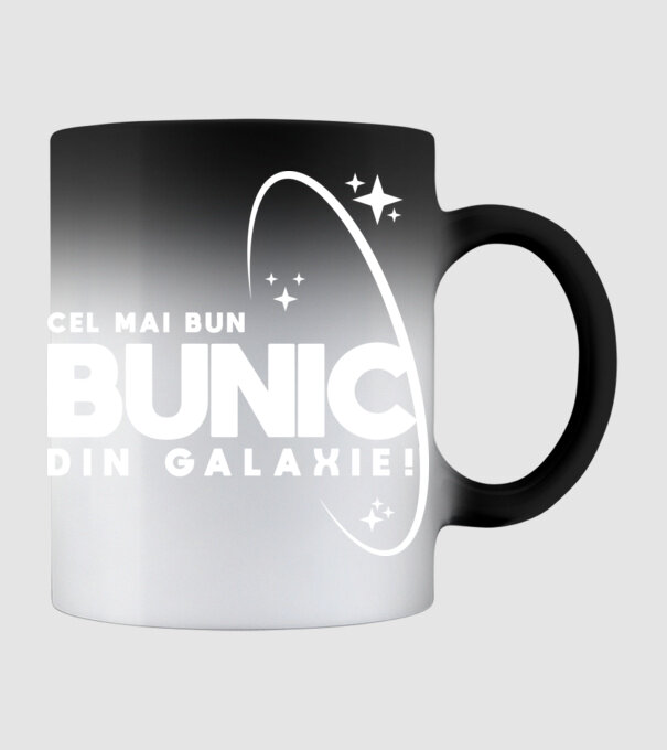 Cel mai bun bunic din Galaxie! model negru pe tricou