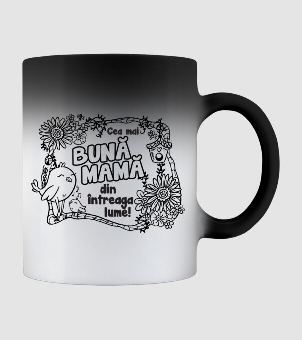 Cea mai bună mamă din întreaga lume! model negru pe tricou
