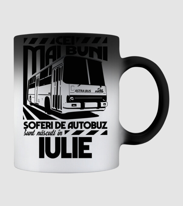 Cei mai buni șoferi de autobuz sunt născuți în Iulie model negru pe tricou