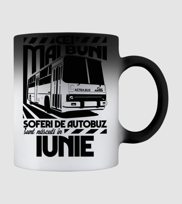 Cei mai buni șoferi de autobuz sunt născuți în Iunie model negru pe tricou
