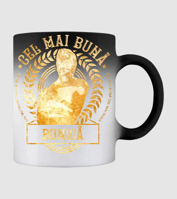 Cea mai bună bunică model negru pe tricou