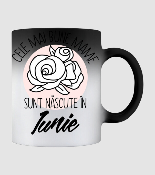 Cele mai bune mame sunt născute în Iunie model negru pe tricou