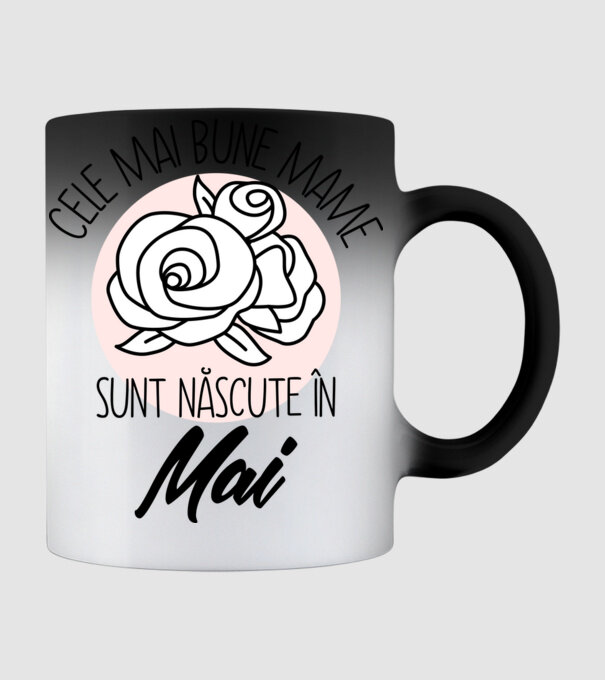 Cele mai bune mame sunt născute în Mai model negru pe tricou