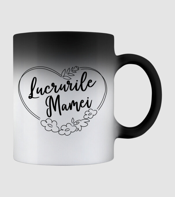 lucrurile mamei model negru pe tricou