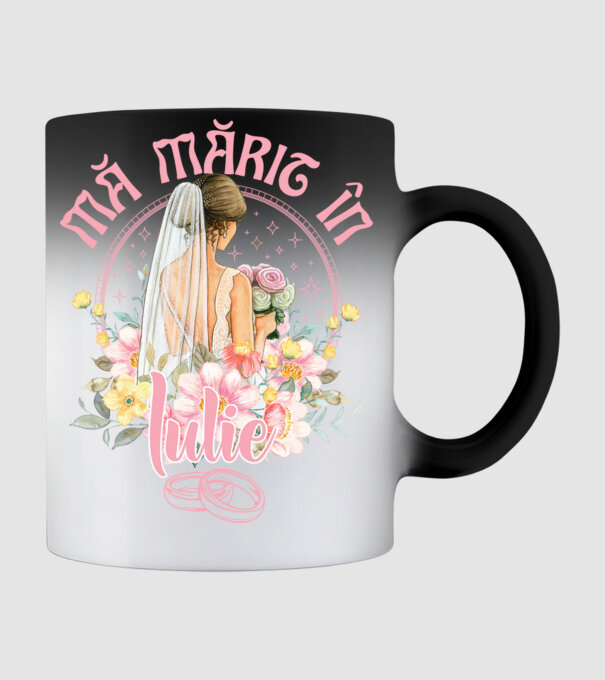 mă mărit - în iulie model negru pe tricou
