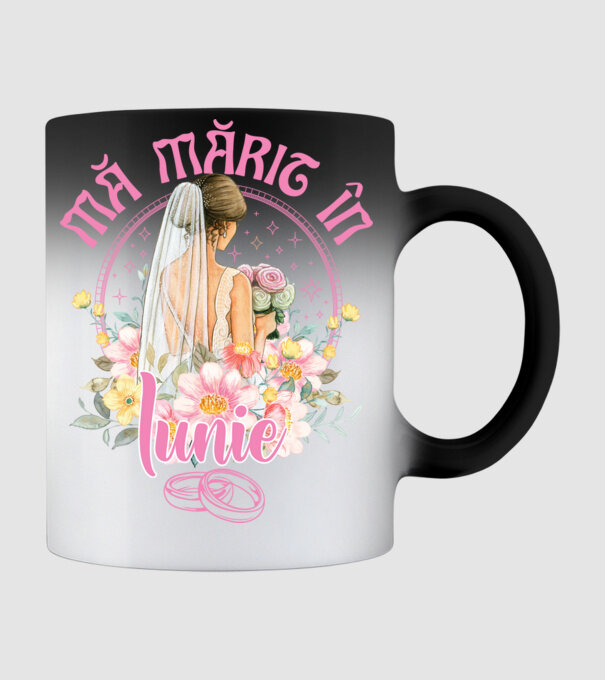 mă mărit - în iunie model negru pe tricou