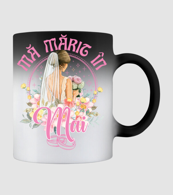 mă mărit - în mai model negru pe tricou