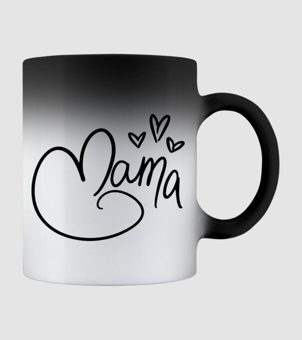 mama model negru pe tricou