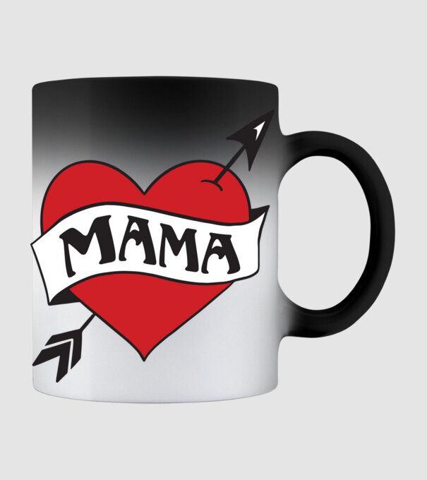 mama model negru pe tricou