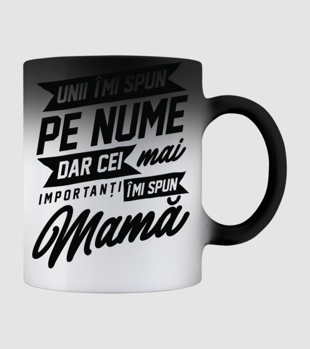 Unii îmi spun pe nume, dar cei mai importanți îmi spun mamă model negru pe tricou