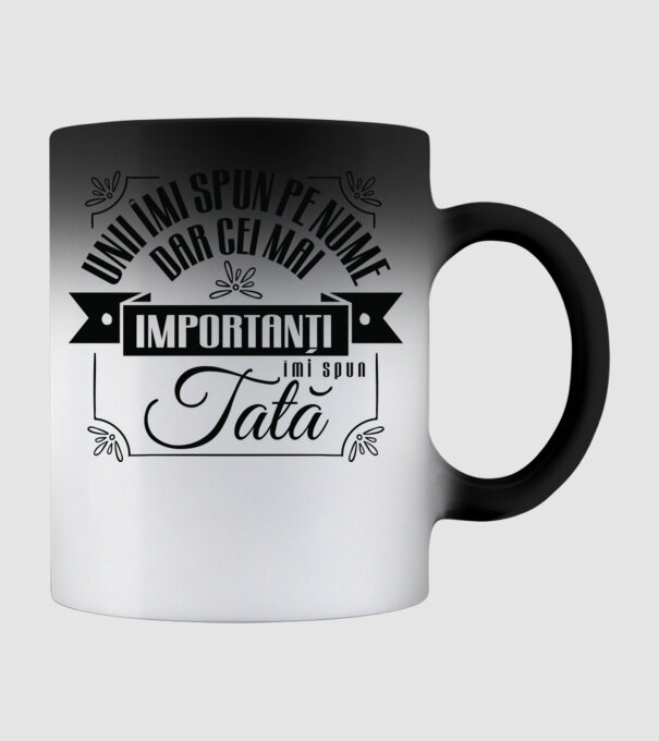 Unii îmi spun pe nume, dar cei mai importanți îmi spun tată model negru pe tricou