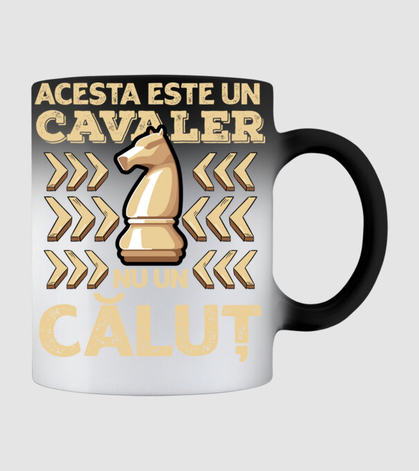 Acesta este un cavaler, nu un căluț model negru pe tricou
