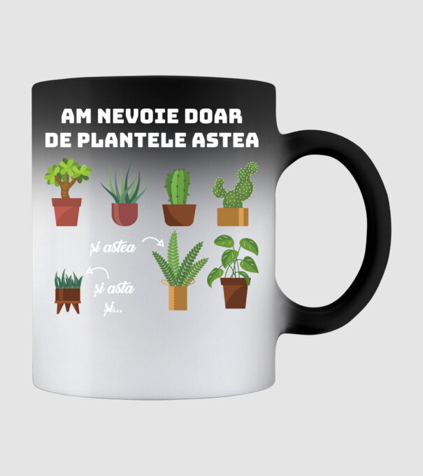 am nevoie doar de plantele astea model negru pe tricou