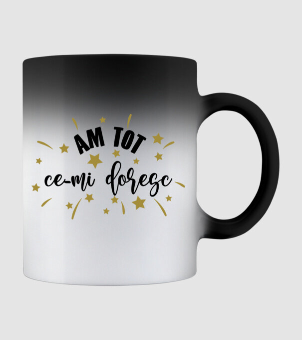 Am tot ce-mi doresc model negru pe tricou