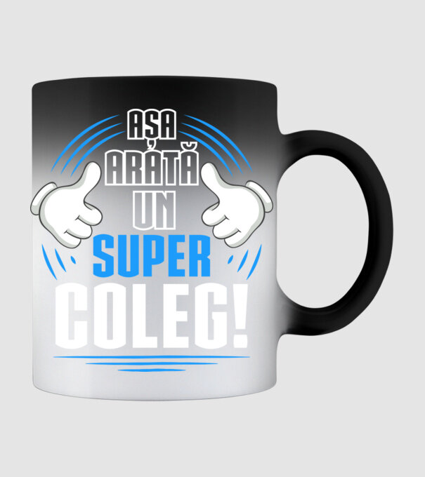Așa arată un super coleg D4769145 model negru pe tricou