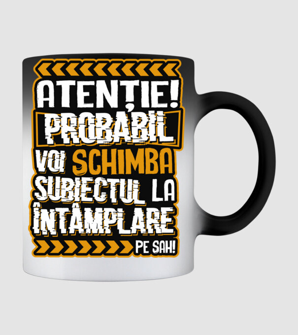 Atenție, probabil voi schimba subiectul la întâmplare pe șah model negru pe tricou