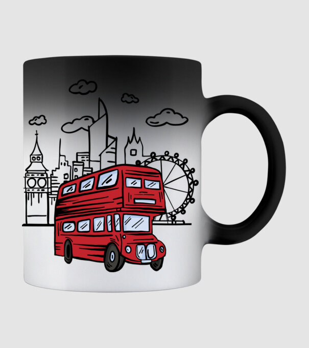 Autobuze model negru pe tricou