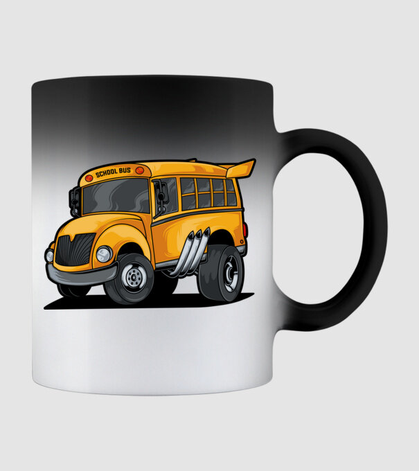 Autobuze model negru pe tricou