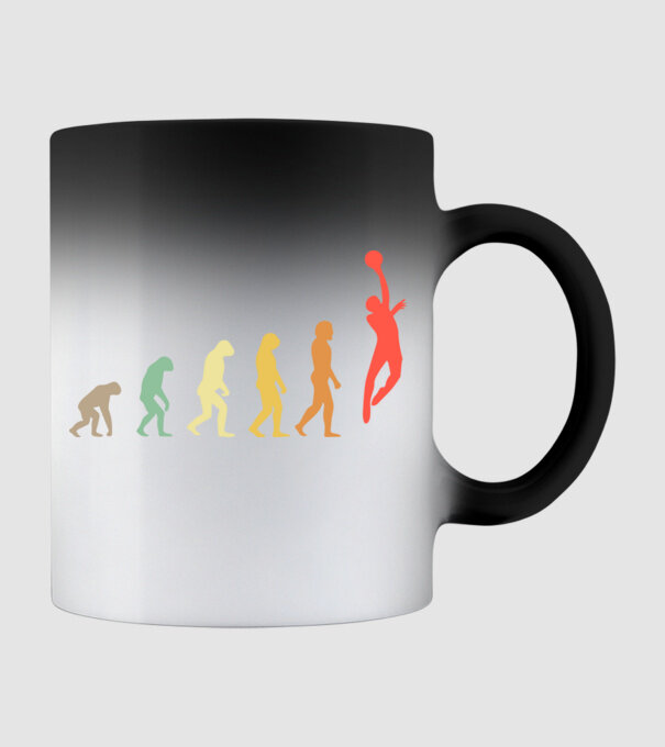Basketball evolution model negru pe tricou