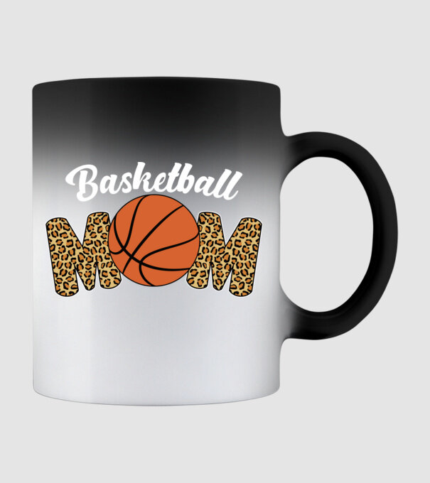 Basketball Mom model negru pe tricou