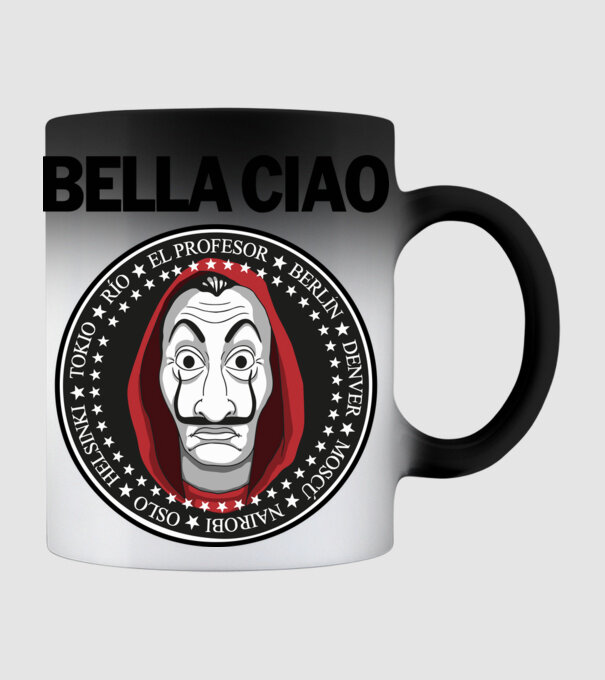 bella ciao stroke model negru pe tricou