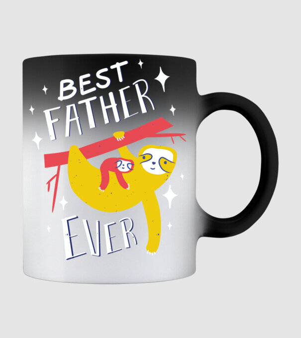 Best father model negru pe tricou