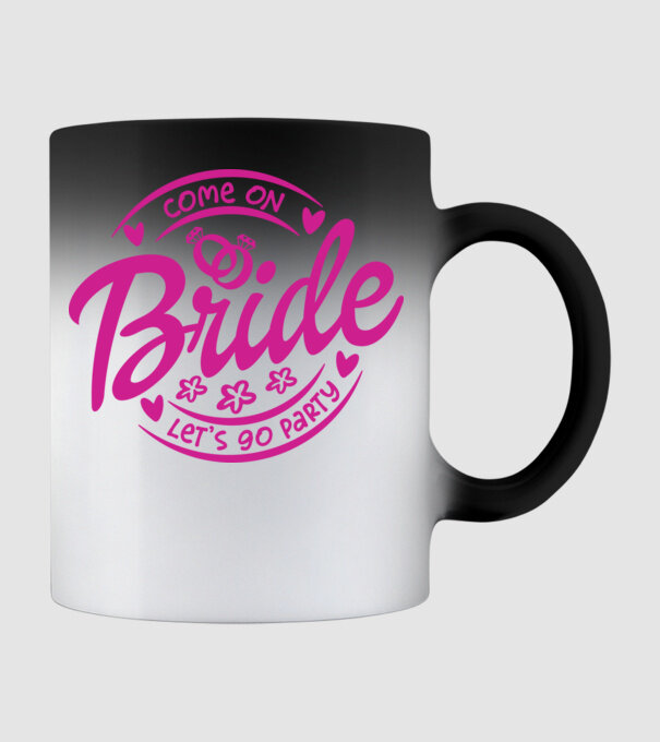Bride Barbie lets go party model negru pe tricou