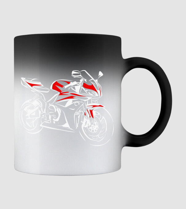 CBR600rr model negru pe tricou
