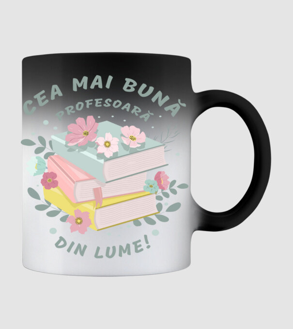 Cea mai bună profesoară din lume model negru pe tricou