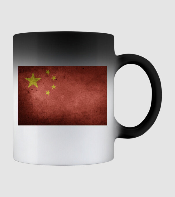 CHINA model negru pe tricou